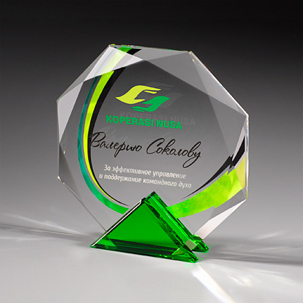 CA085 B-GN-Награда из стекла